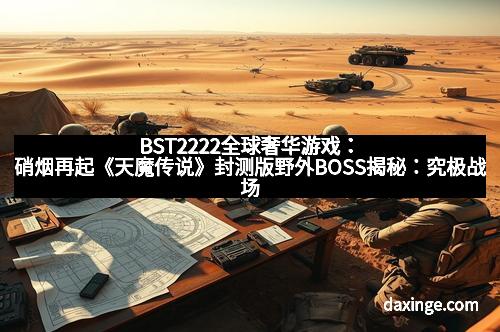BST2222全球奢华游戏:硝烟再起《天魔传说》封测版野外BOSS揭秘:究极战场的真实较量